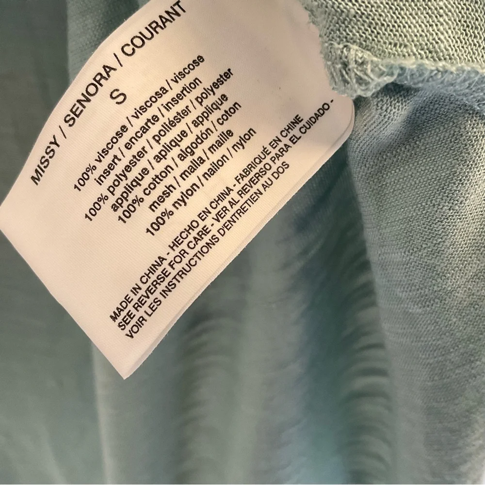 Bandolino Hadley Tunic Top - NWT - Size Small - Antibes Green - Picture 9 of 10